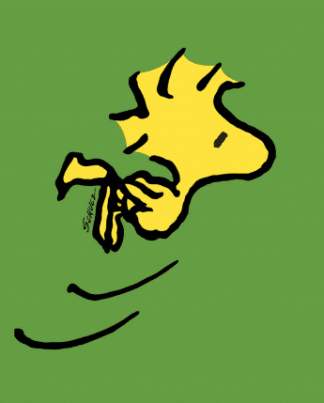 Peanuts Woodstock Leinwand