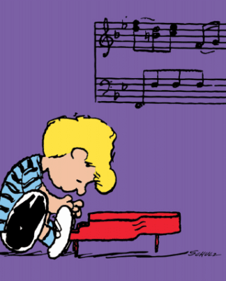 Peanuts Schroeder Leinwand