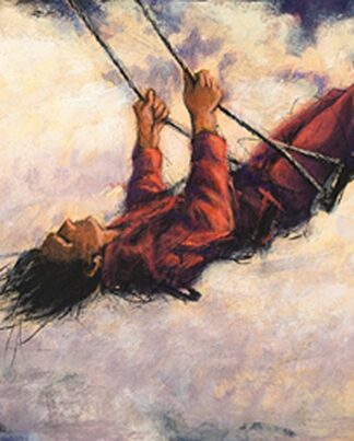 Peter Wever | Schaukel in Wolken (rot)