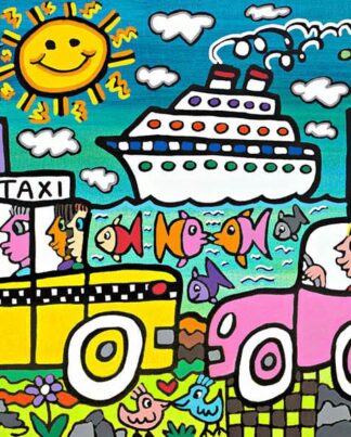 James Rizzi Lets go someplace fun