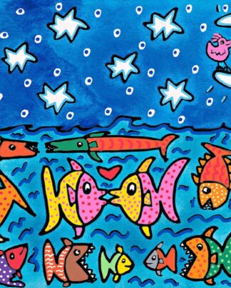 James Rizzi The stars, the moon and the fish in the sea