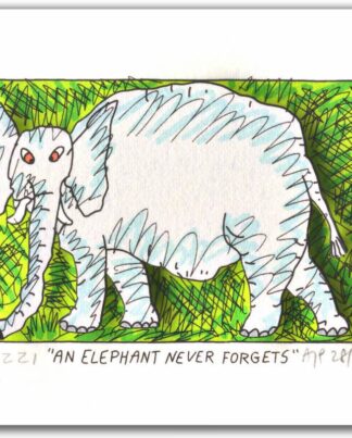 James Rizzi An Elephant Never Forgets