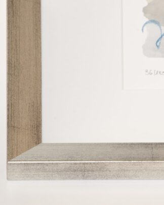 Silberner Holzrahmen (Holz 25 mm) | 44 x 54 cm