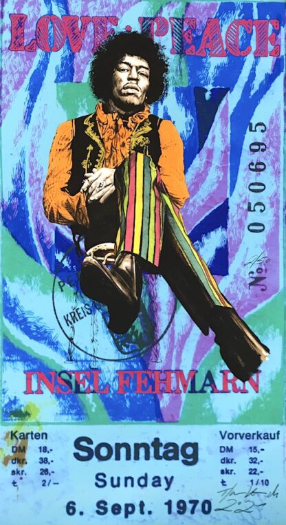 Thomas Jankowski Jimi Hendrix blau