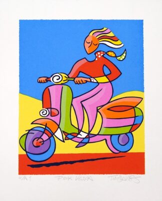 Tim Davies Pink Vespa