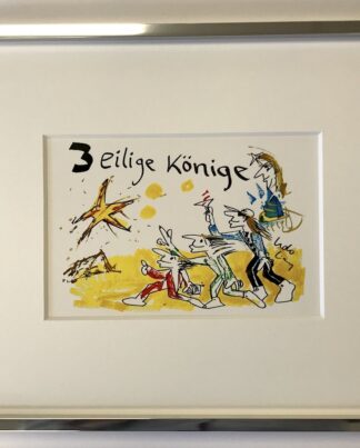 Udo Lindenberg Drei eilige Könige (gerahmt)