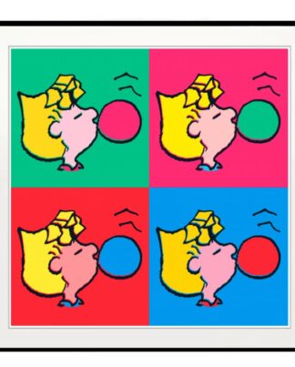 Peanuts Bubble Gum Pop gerahmt