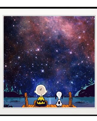 Peanuts The Nights Sky gerahmt