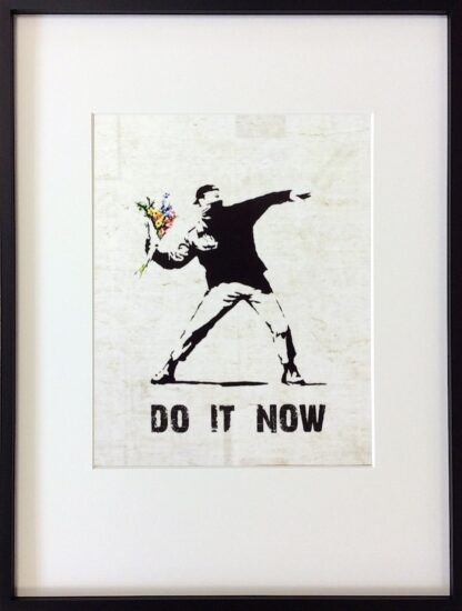 Banksy Do it now gerahmt