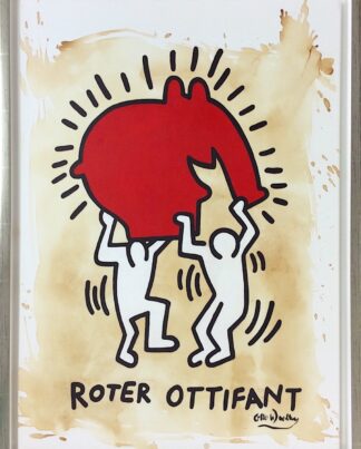 Otto Waalkes Roter Ottifant Unikat Galerie Hunold