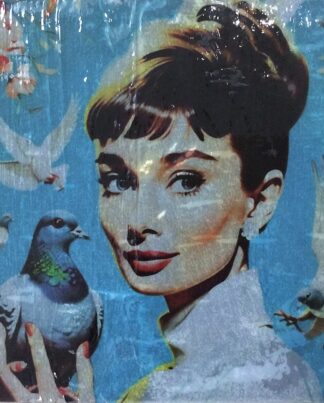 Jane Framer Kunstblock Audrey Hepburn