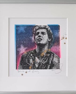 SAXA Bruce Springsteen Grafik Overpainting