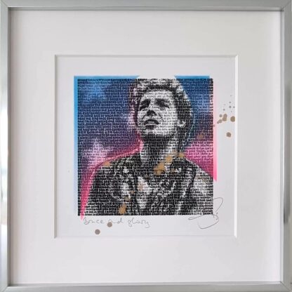 SAXA Bruce Springsteen Grafik Overpainting