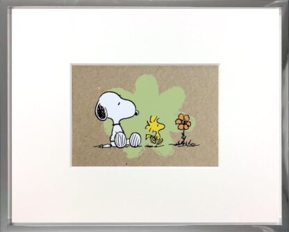 Peanuts-Flower-Power-Snoopy-und-Woodstock-Miniprint-gerahmt-Galerie-Hunold.jpg