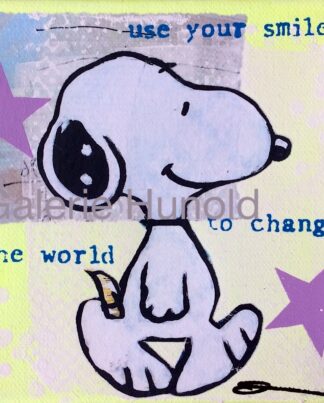 Anna Flores Little Icon Use your smile - Snoopy