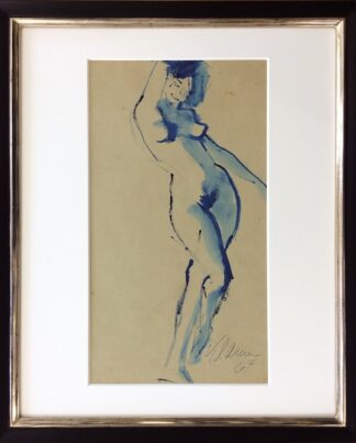 Kurt Klamann Frauenakt in Blau