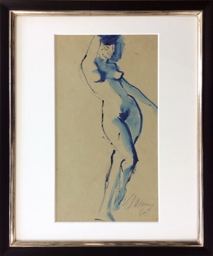 Kurt Klamann Frauenakt in Blau