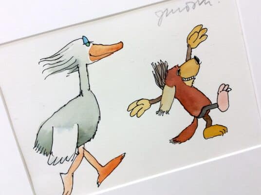 Janosch-Oh-Gans-folge-mir-Unikat-Detail-Galerie-Hunold.JPG