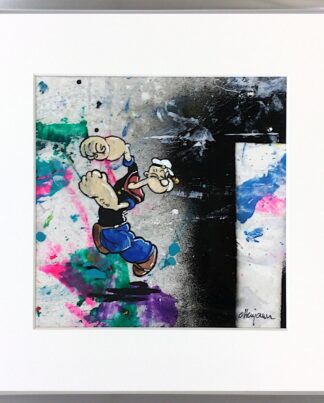 Andrea Ottanjann Popeye Unikat gerahmt