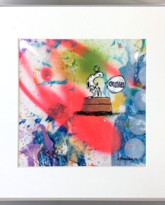 Andrea Ottanjann Snoopy Ouah Unikat gerahmt
