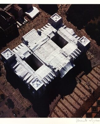 Christo Verhüllter Reichstag Luftbild des Daches Portfolio II